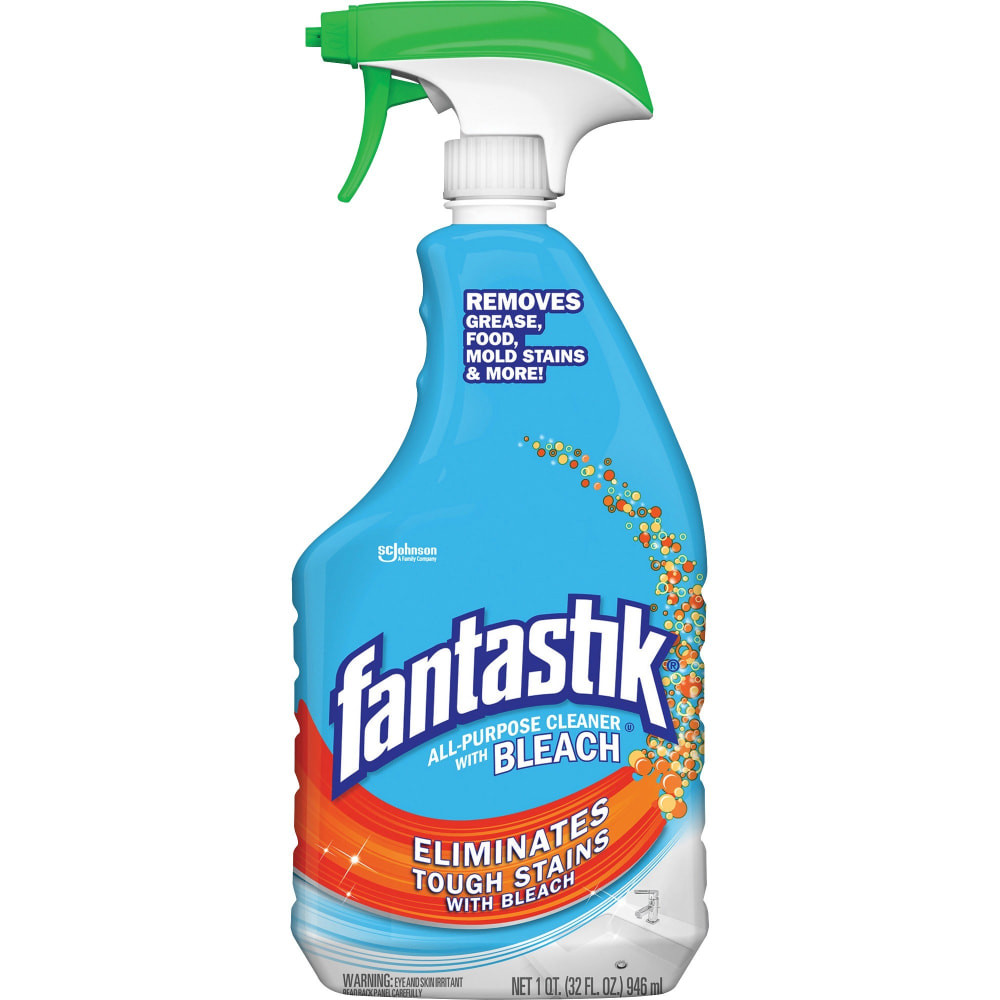 S.C. JOHNSON & SON, INC. Fantastik 308685  All-Purpose Cleaner With Bleach Spray, Fresh Clean Scent, 32 Oz