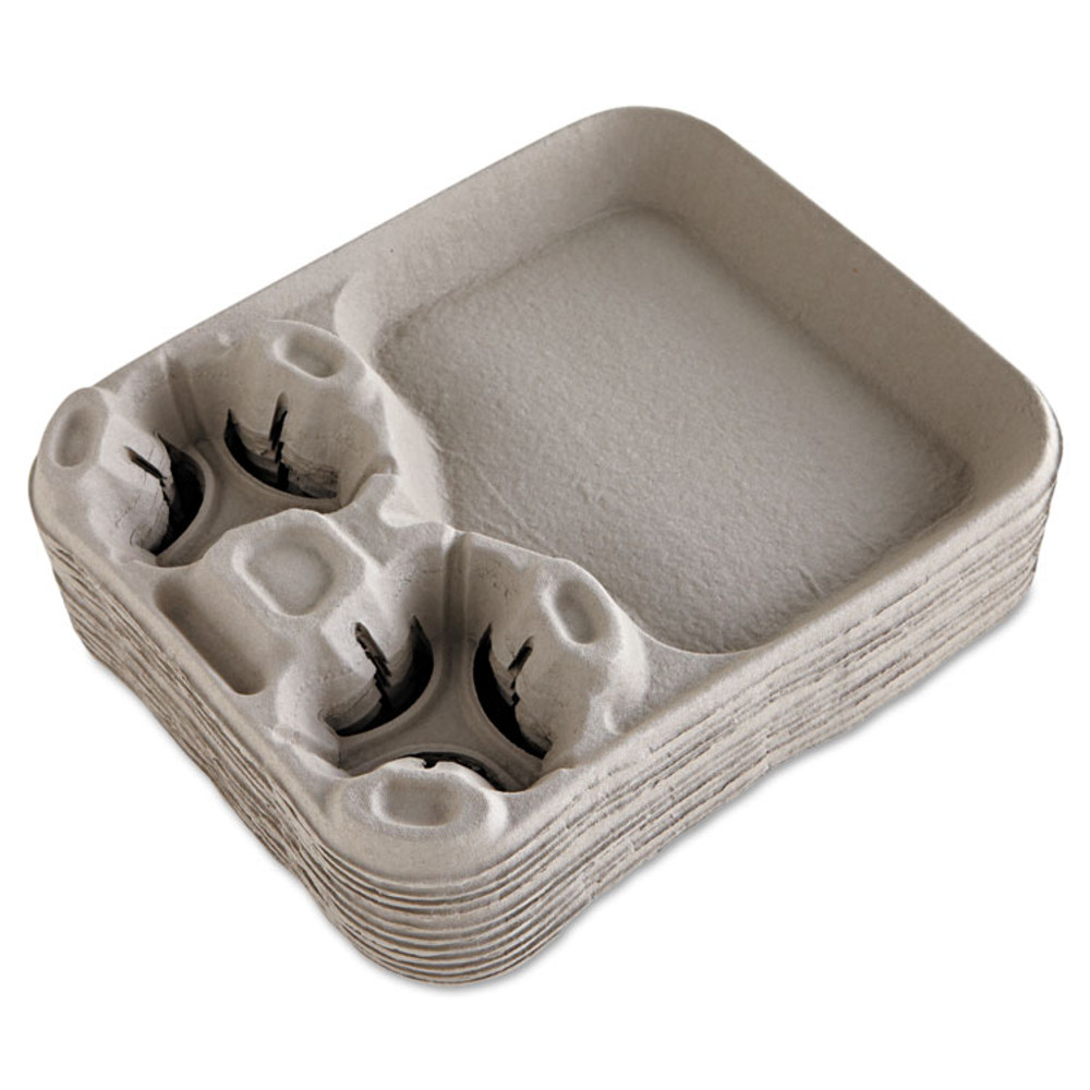 HUHTAMAKI Chinet® 20990CT StrongHolder Molded Fiber Cup/Food Tray, 8 oz to 44 oz, Two Cups + Food Tray, Beige, 100/Carton