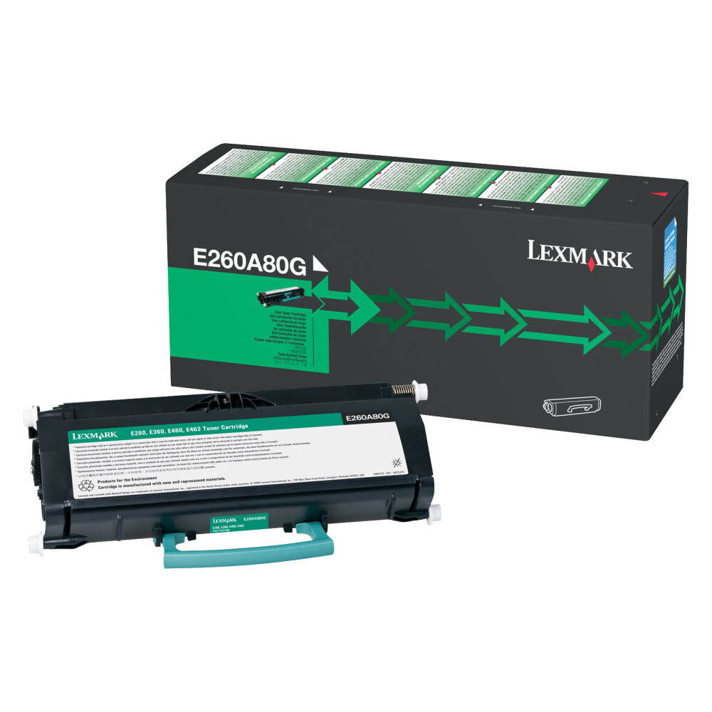 LEXMARK INTERNATIONAL, INC. Lexmark E260A80G  E260A80G Remanufactured Black Toner Cartridge