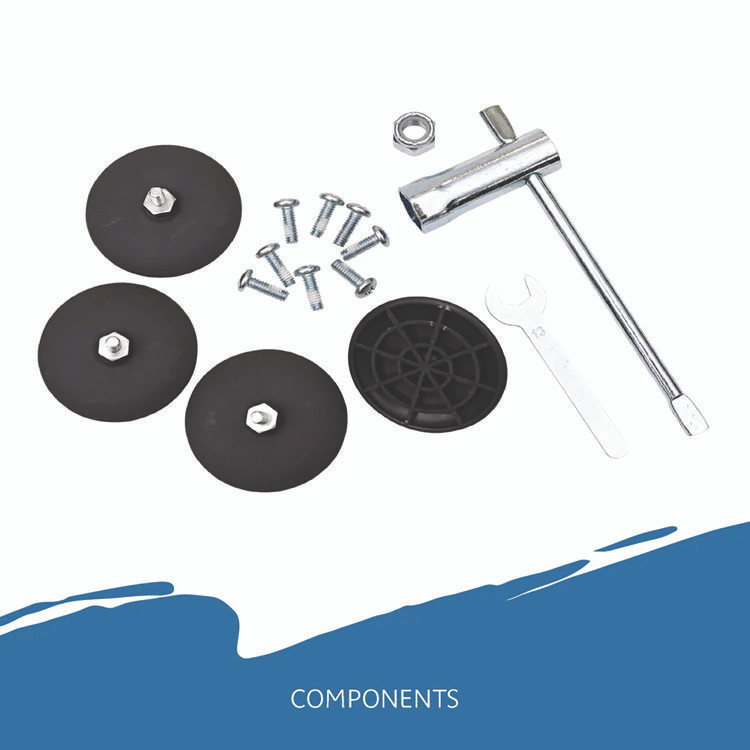 ICEBERG ENTERPRISES 65618 CafeWorks Cafe-Height Table, Square, 36" x 36" x 30", Graphite Granite/Silver