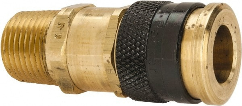 Parker 30KAAN21SPN Pneumatic Hose Coupling: 1/2-14" Thread, 3/8" Body Dia, Industrial Interchange