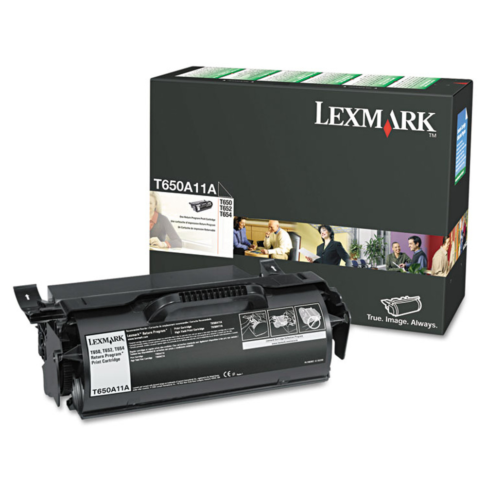 LEXMARK INT'L, INC. T650A11A T650A11A Return Program Toner, 7,000 Page-Yield, Black
