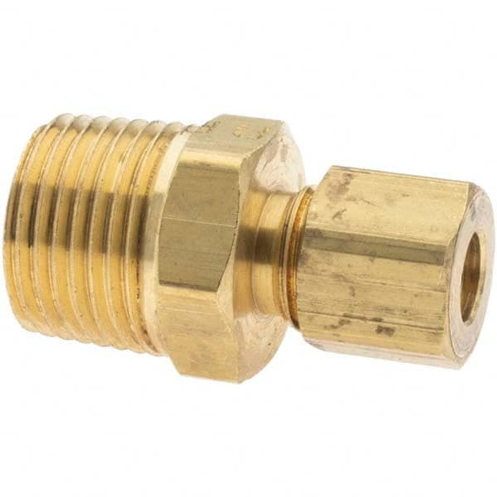 Parker 12352 Compression Tube Connector: 3/8-18" Thread, Compression x MNPT