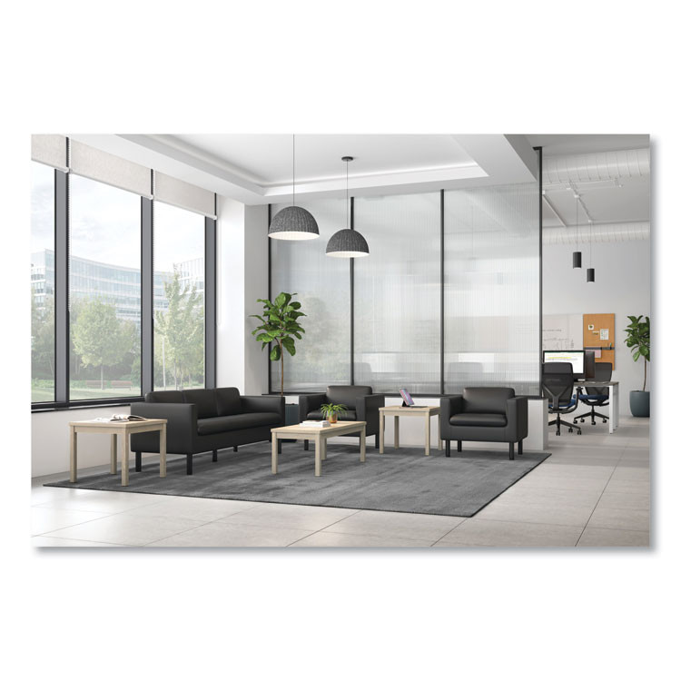 HON COMPANY 80192LKI1 80000 Series Laminate Occasional Corner Table, 24d x 24w x 20h, Kingswood Walnut