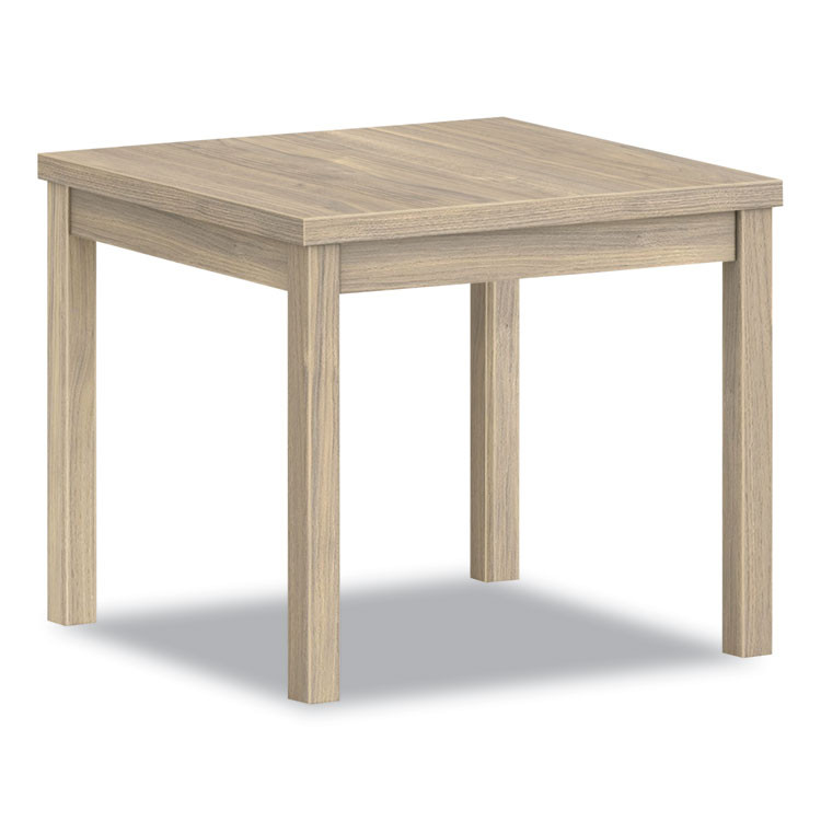 HON COMPANY 80192LKI1 80000 Series Laminate Occasional Corner Table, 24d x 24w x 20h, Kingswood Walnut