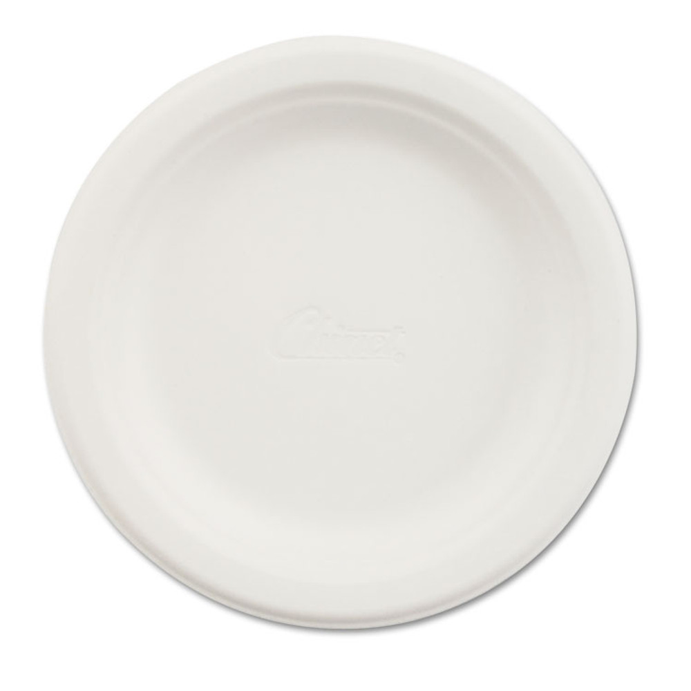 HUHTAMAKI Chinet® 21225PK Paper Dinnerware, Plate, 6" dia, White, 125/Pack