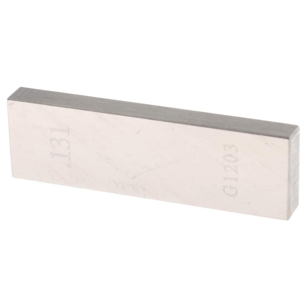 Value Collection 630-31316 Rectangle Steel Gage Block: 0.131", Grade AS-1