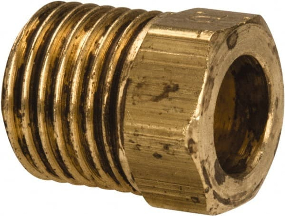 Parker 41IF-5 Brass Flared Tube Inverted Nut: 5/16" Tube OD, 1/2-20 Thread