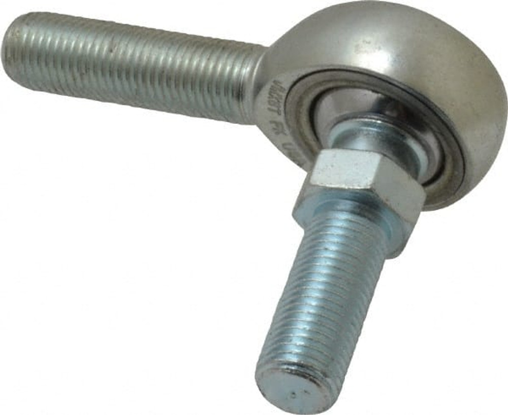 MSC JMX6TY Ball Joint Linkage Spherical Rod End: 3/8-24" Shank Thread, 3/8" Rod ID, 1" Rod OD, 1-1/4" Shank Length, 9,550 lb Static Load Capacity