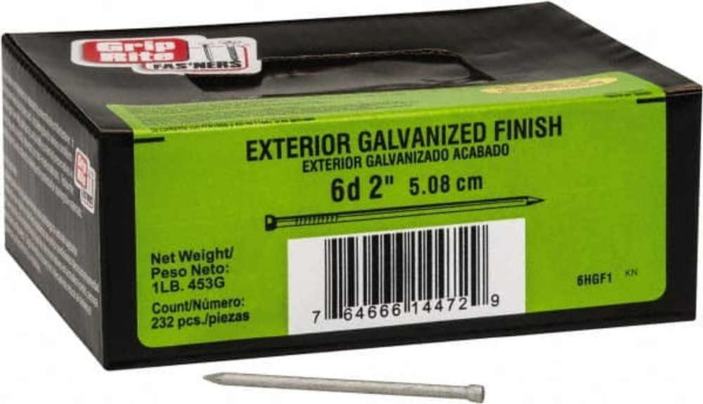 Value Collection 6HGF1 6D, 13 Gauge, 2" OAL Finishing Nails