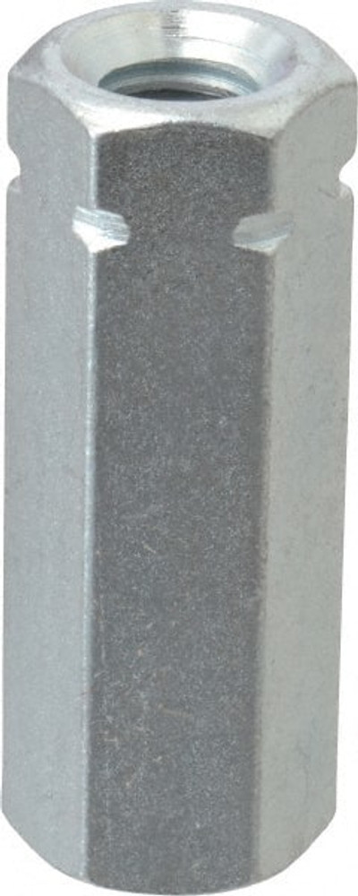 MSC 204726 3/8-16 UNC, 1-3/4" OAL Steel Standard Coupling Nut