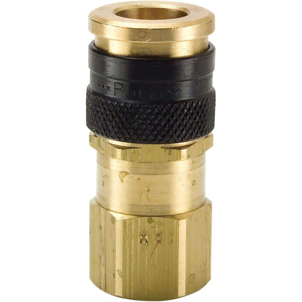 Parker 23KAIN13MPN Pneumatic Hose Coupling: 1/4-18" Thread, 1/4" Body Dia, Industrial Interchange