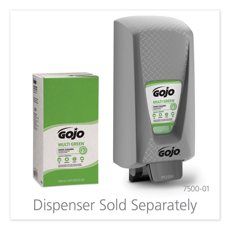 GO-JO INDUSTRIES GOJO® 7565 MULTI GREEN Hand Cleaner, Refill for GOJO PRO TDX Dispenser, Citrus Scent, 5,000 mL, 2/Carton