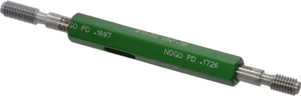 GF Gage W0190323BS Plug Thread Gage: #10-32 Thread, 3B Class, Double End, Go & No Go