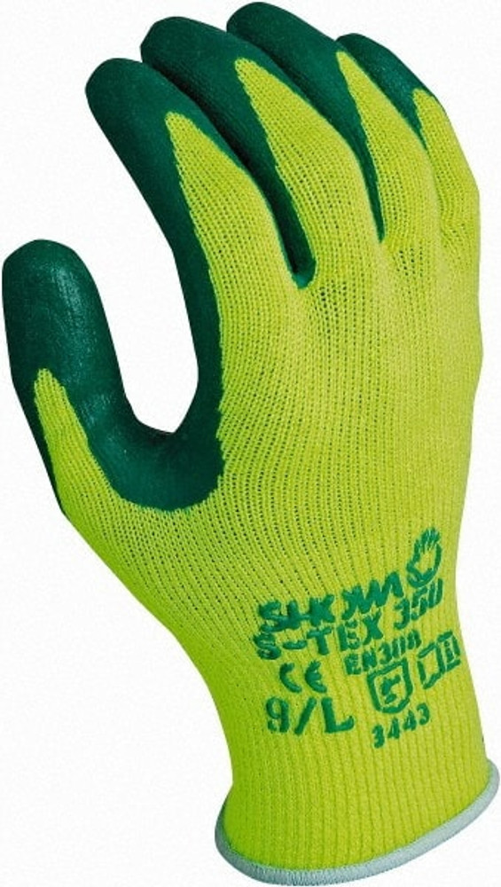 SHOWA S-TEX350M-08 Cut, Puncture & Abrasive-Resistant Gloves: Size M, ANSI Cut A4, ANSI Puncture 3, Nitrile