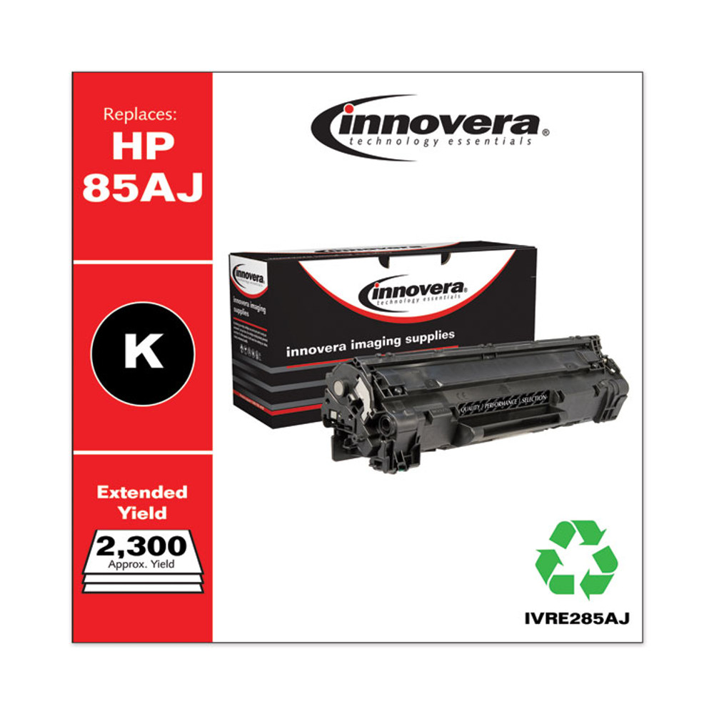 INNOVERA E285AJ Remanufactured Black Extended-Yield Toner, Replacement for 85A (CE285AJ), 2,300 Page-Yield