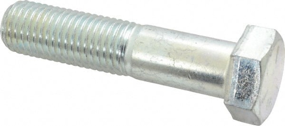 MSC MP30170-41/2 Hex Head Cap Screw: 1-8 x 4-1/2", Grade 5 Steel, Zinc-Plated