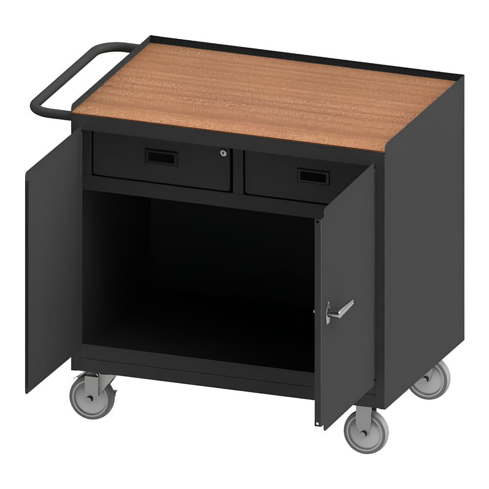Durham 3116-TH-95 Mobile Work Centers; Center Type: Mobile Bench Cabinet ; Load Capacity: 1200 ; Depth (Inch): 42-1/8 ; Height (Inch): 36-3/8 ; Number Of Bins: 0 ; Color: Gray