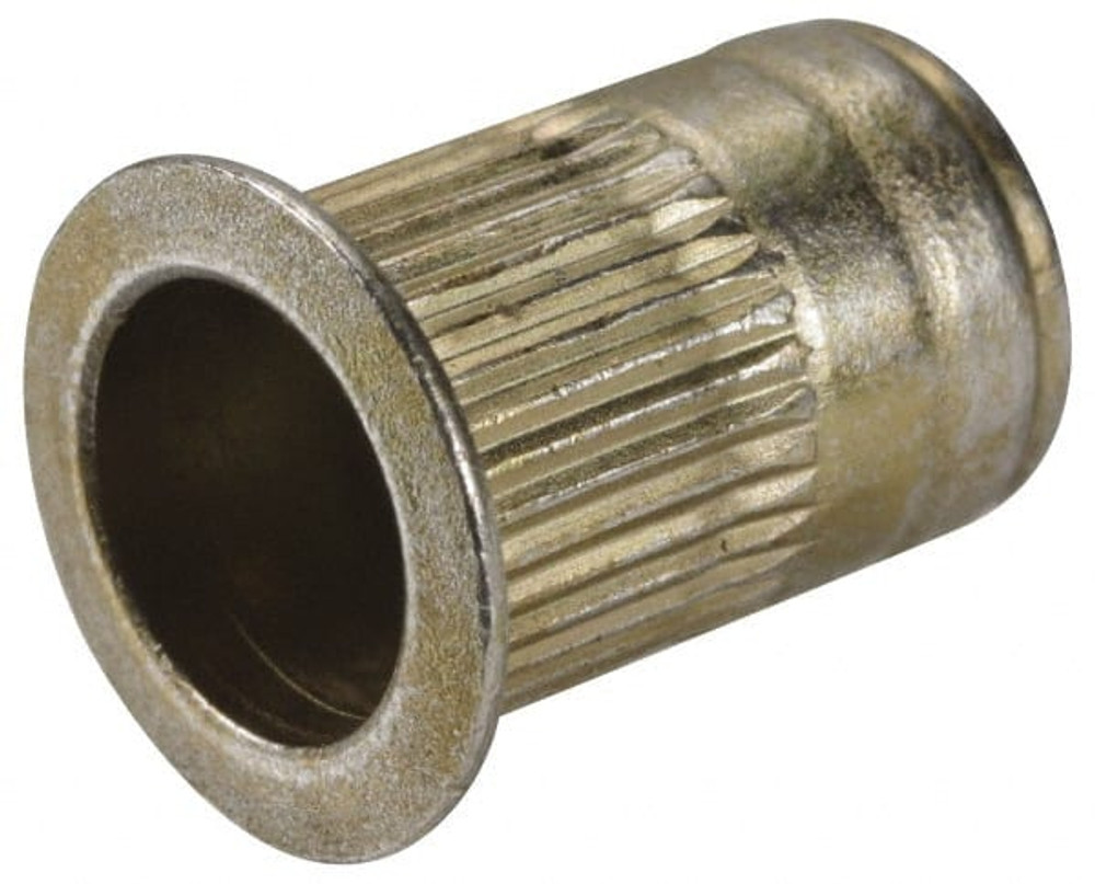 MSC ALA1-1015-7.9 M10x1.50, 13.46mm Insert Diam, 20.45mm OAL, Knurled Body Open End Threaded Insert