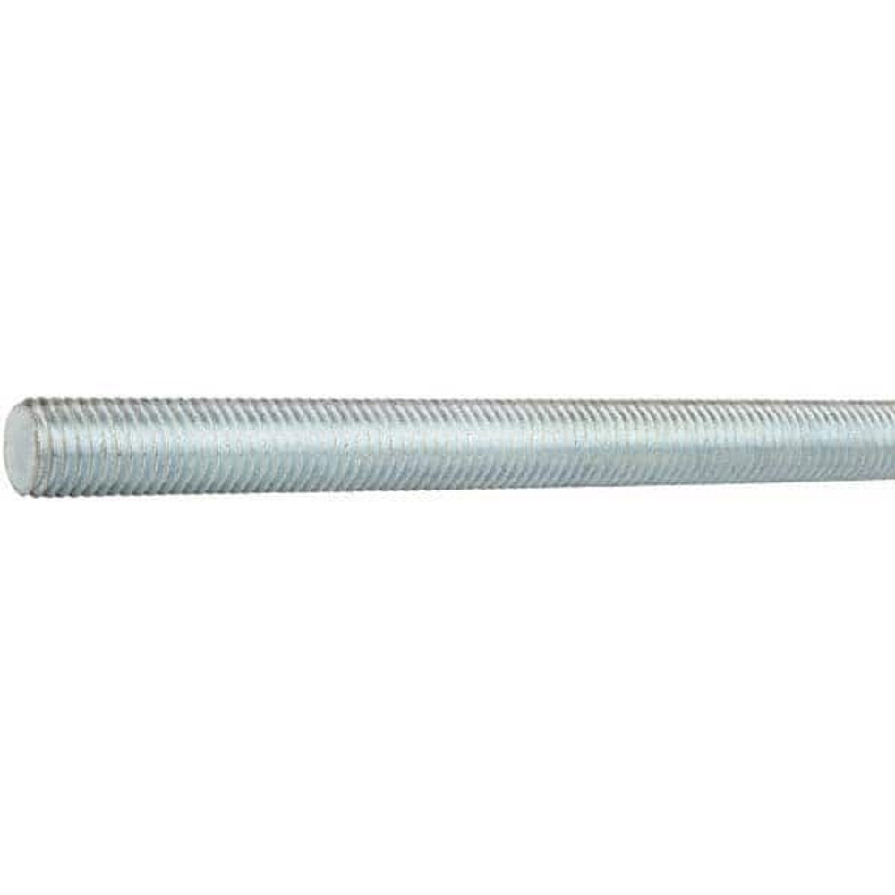 MSC 03077 Threaded Rod: 1/4-20, 10" Long, Carbon Steel