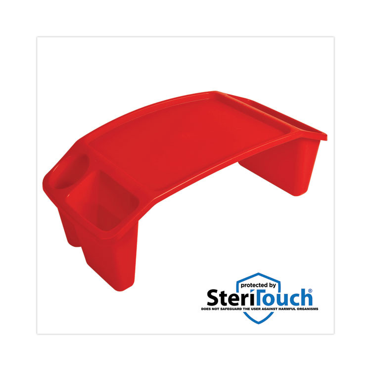 DEFLECTO CORPORATION 39502RED Antimicrobial Lap Desk, Rectangular, 23.35w x 12d x 8.53h, Red