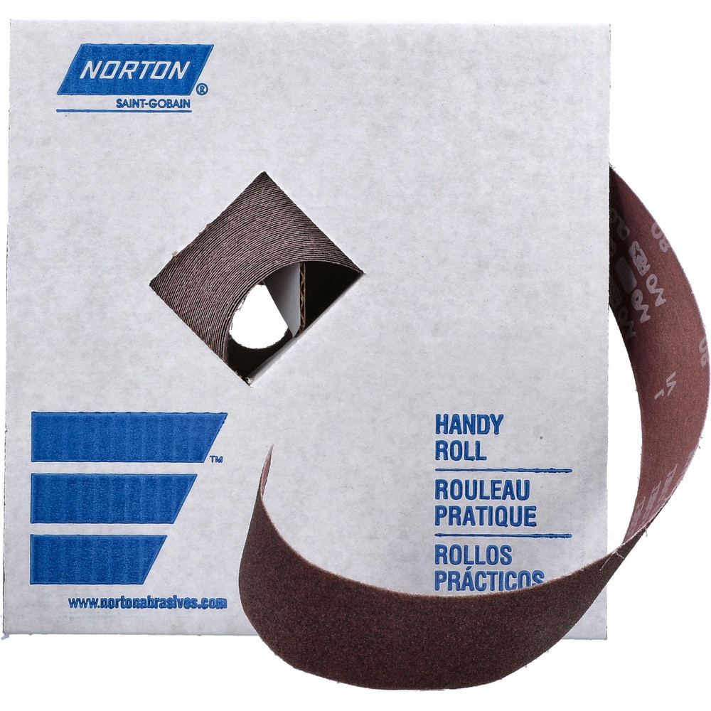 Norton 66261126299 2" x 50 Yd 80 Grit Aluminum Oxide Shop Roll