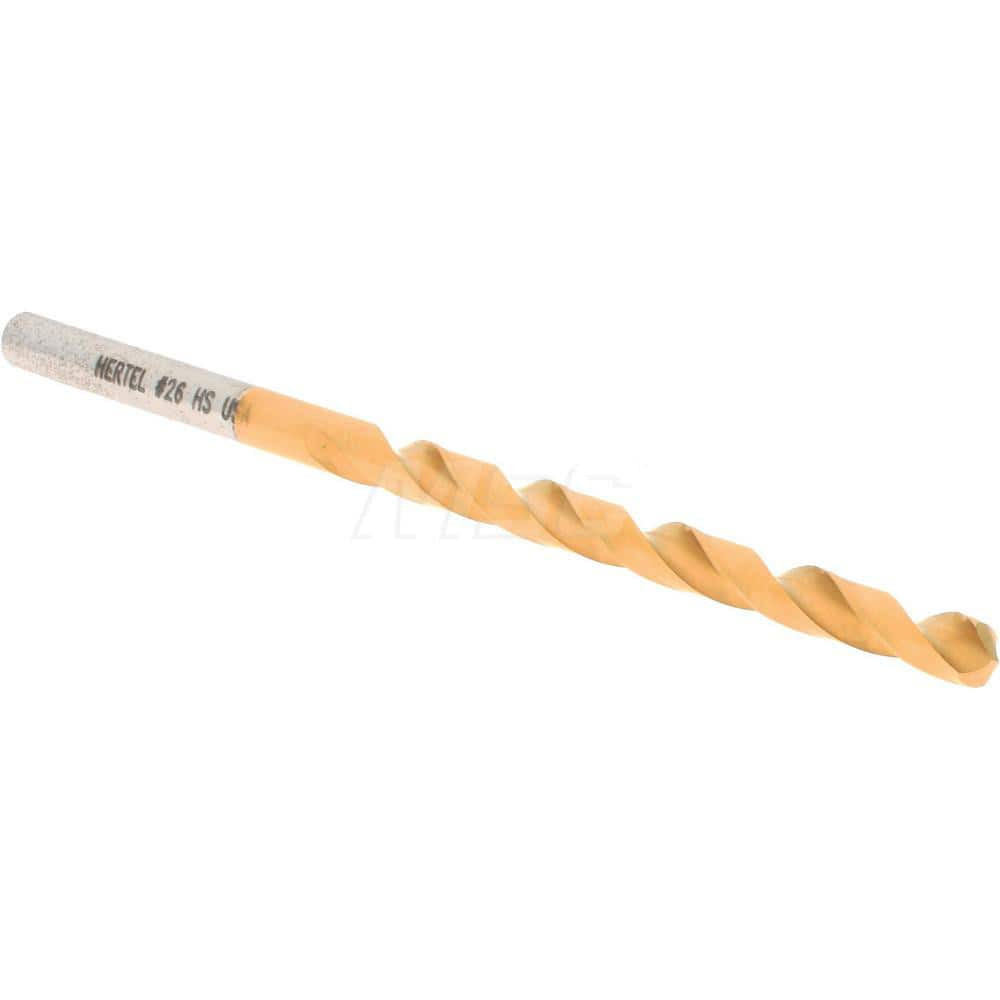 Hertel 85707487 Jobber Length Drill Bit: #26, 118 °, High Speed Steel