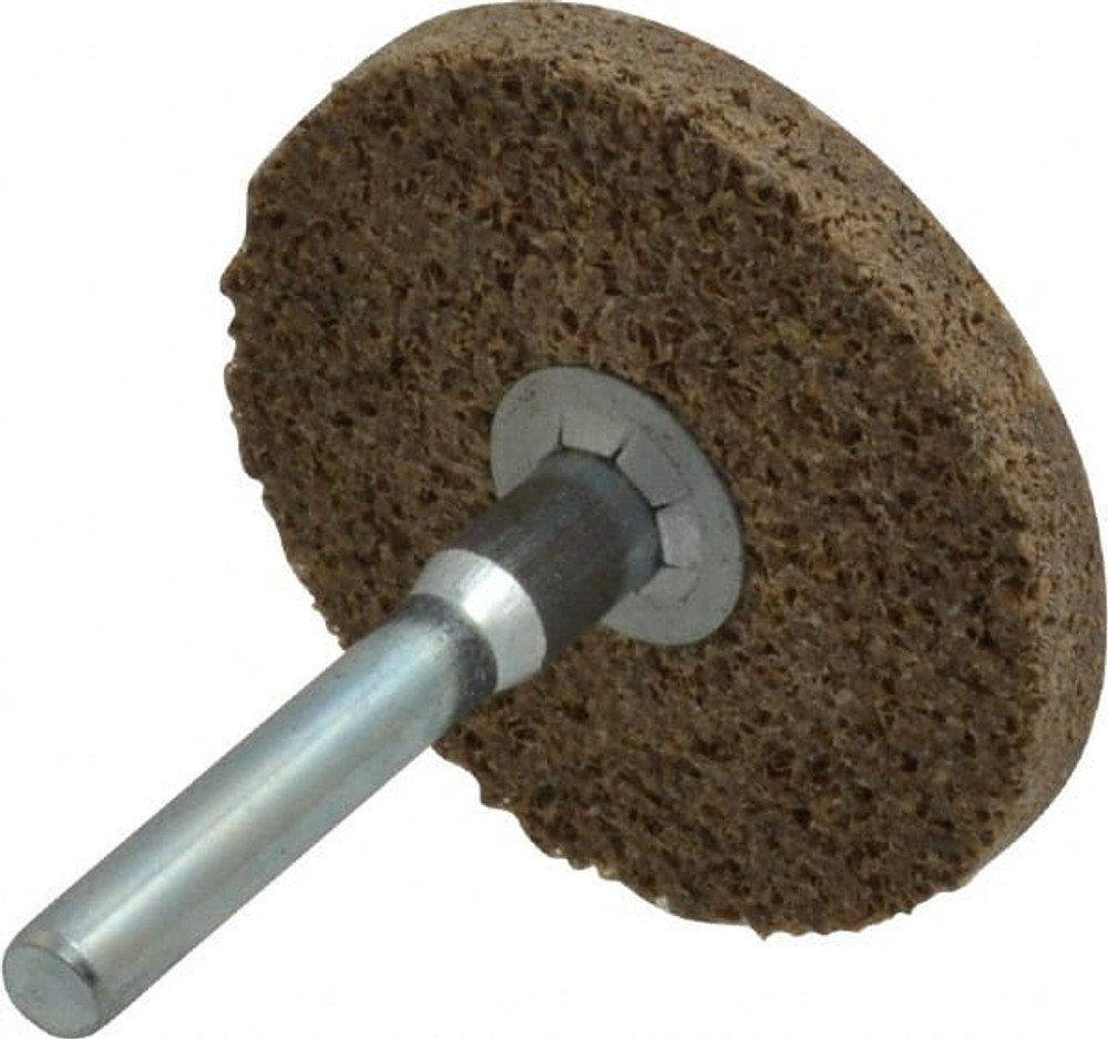 Superior Abrasives A019570 Deburring Wheel:  2" Dia,  1/4" Face Width,  Density 8 N/A Aluminum Oxide