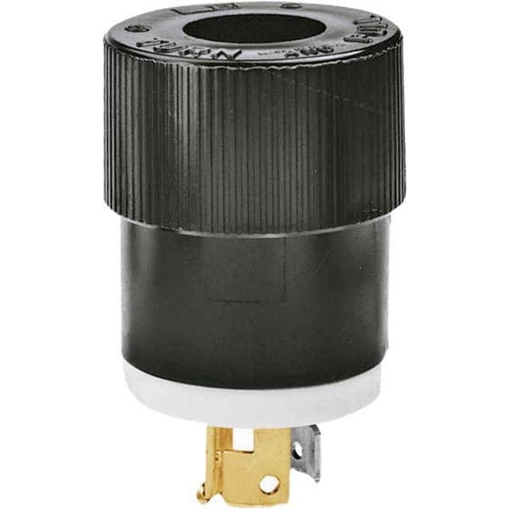 Bryant Electric 9965 Locking Inlet: Plug, Industrial, Non-NEMA, 125 & 250V, Black & White