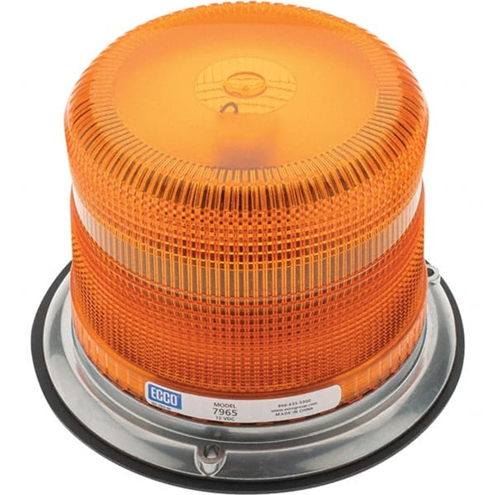 Ecco 7965A Strobe Light: Amber, Pipe & Surface Mount, 12V