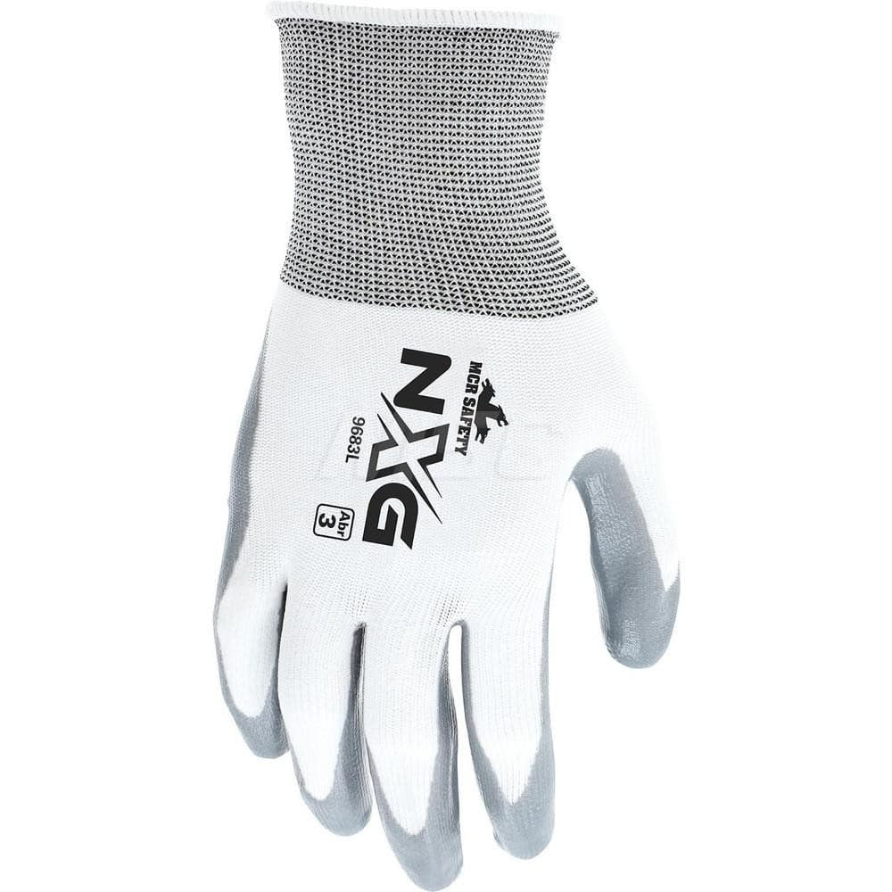 MCR Safety 9683S General Purpose Work Gloves: Small, Nitrile Coated, Nylon