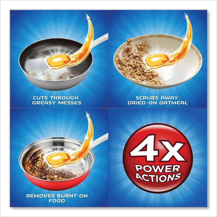 RECKITT BENCKISER FINISH® 81181 Dish Detergent Gelpacs, Orange Scent, 54/Box