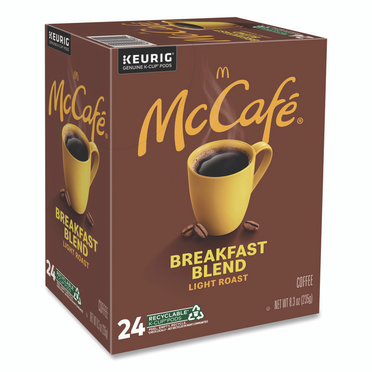 KEURIG DR PEPPER McCafe® 7468 Breakfast Blend K-Cup, 24/BX