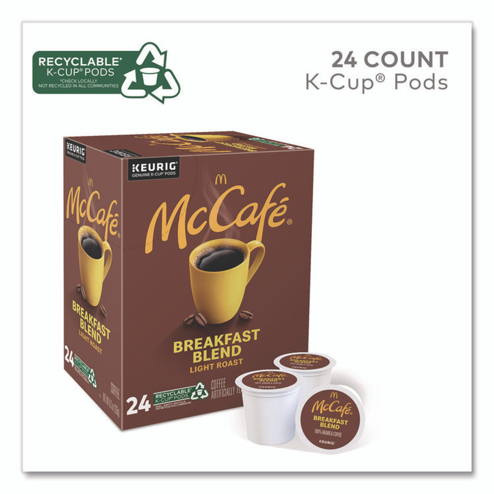 KEURIG DR PEPPER McCafe® 7468 Breakfast Blend K-Cup, 24/BX