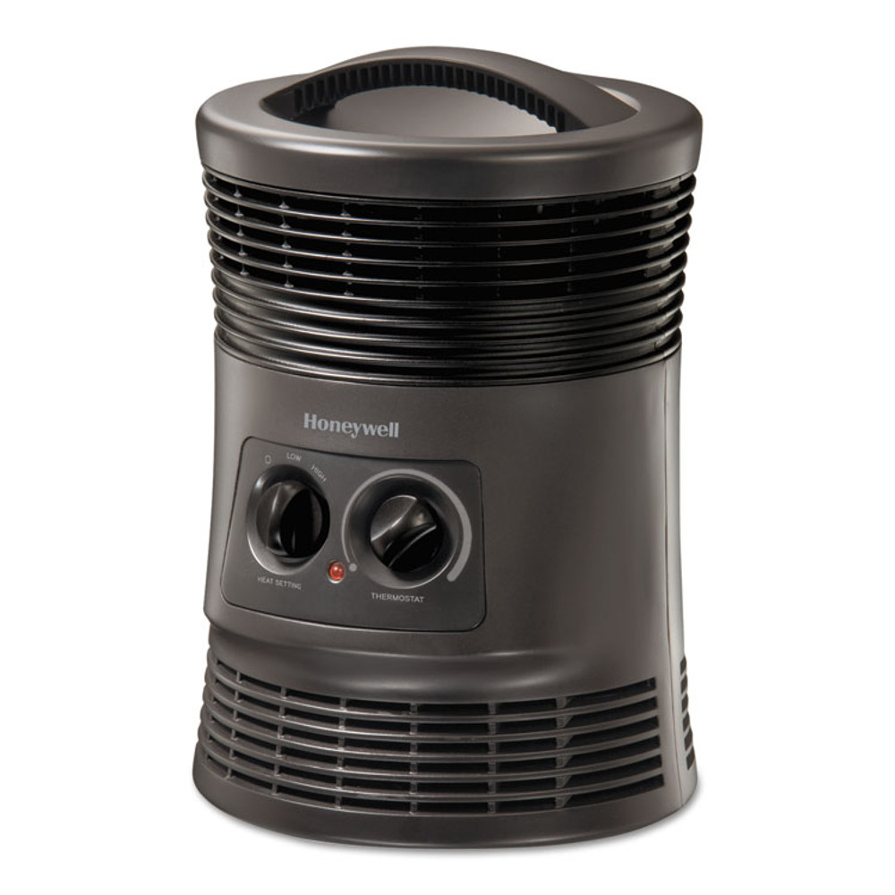 HONEYWELL ENVIRONMENTAL HHF360VV2 360 Surround Fan Forced Heater, 1,500 W, 9 x 9 x 12, Gray