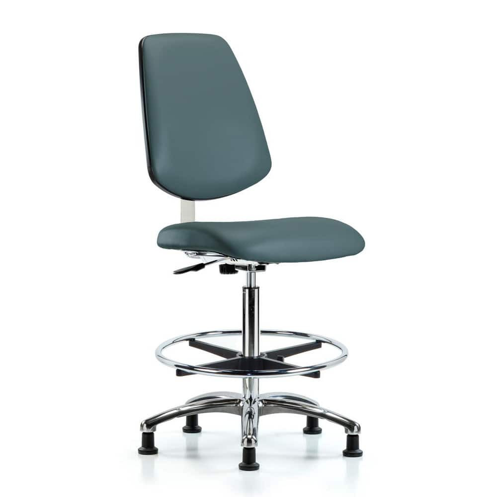 Blue Ridge Ergonomics MSC40286 Task Chair: Vinyl, Colonial Blue