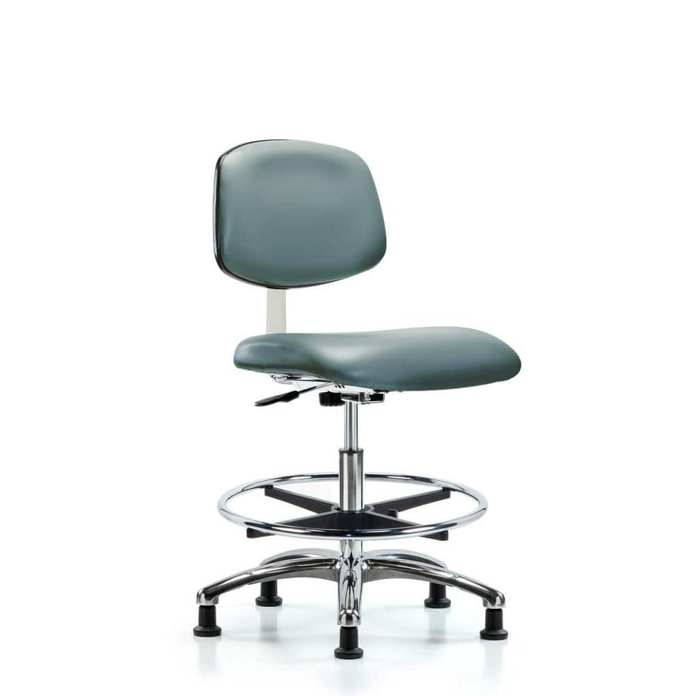 Blue Ridge Ergonomics MSC40326 Task Chair: Vinyl, Storm