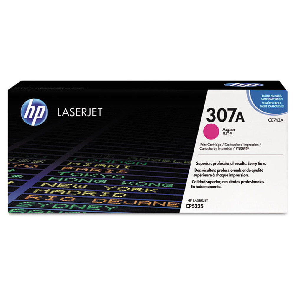 HEWLETT PACKARD SUPPLIES HP CE743A HP 307A, (CE743A) Magenta Original LaserJet Toner Cartridge