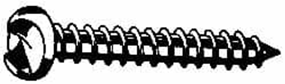 MSC 5.8A34RS Sheet Metal Screw: #8, Round Head, Slotted