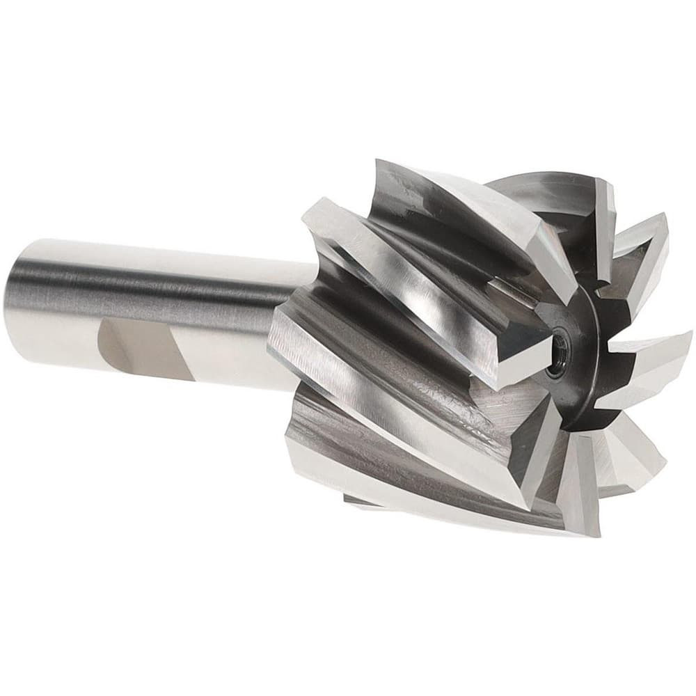 Hertel E103216403 Square End Mill: 2" Dia, 8 Flutes, 1-1/2" LOC, High Speed Steel