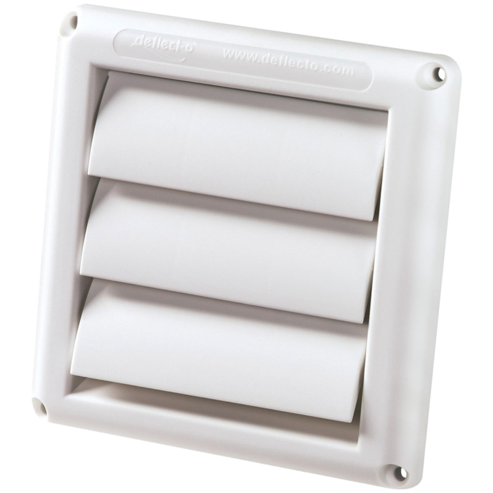 DEFLECT-O CORPORATION HS4W/18 Deflecto Supurr Vent Vent Hood, White, DEFHS4W