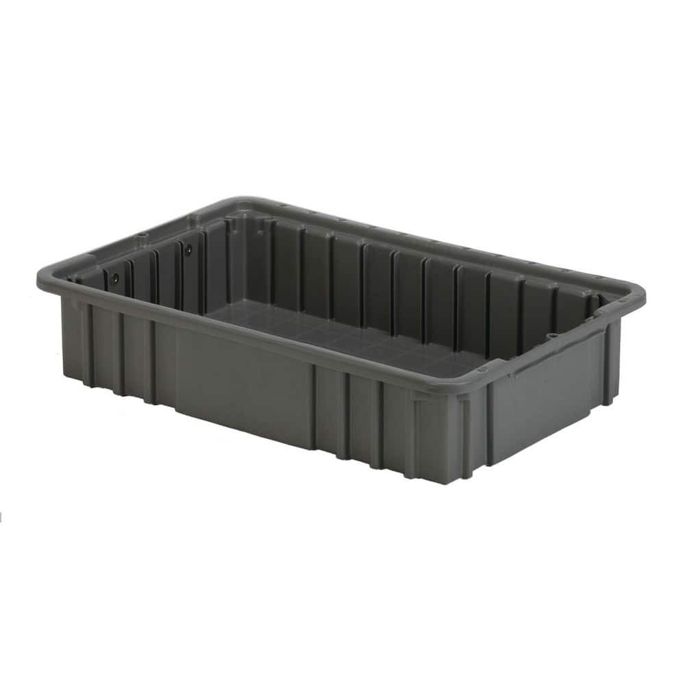 LEWISBins+ NDC2035 GRAY Polyethylene Dividable Storage Tote: 40 lb Capacity