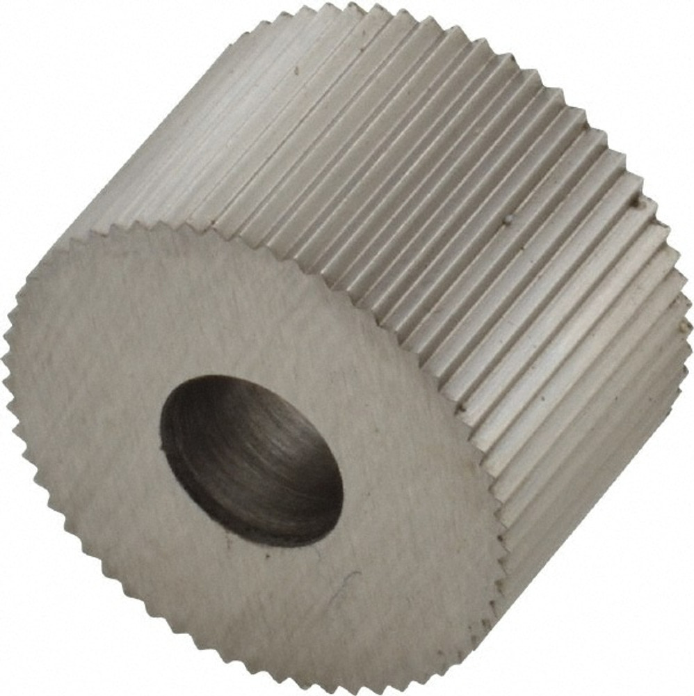 MSC KRS-225 Standard Knurl Wheel: 3/4" Dia, 90 ° Tooth Angle, 25 TPI, Straight, High Speed Steel