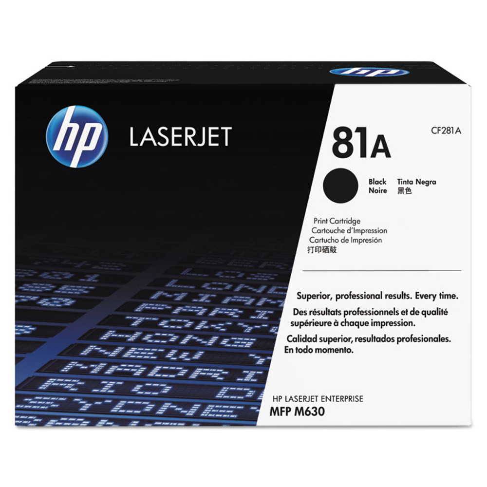 HP INC CF281A HP 81A, (CF281A) Black Original LaserJet Toner Cartridge