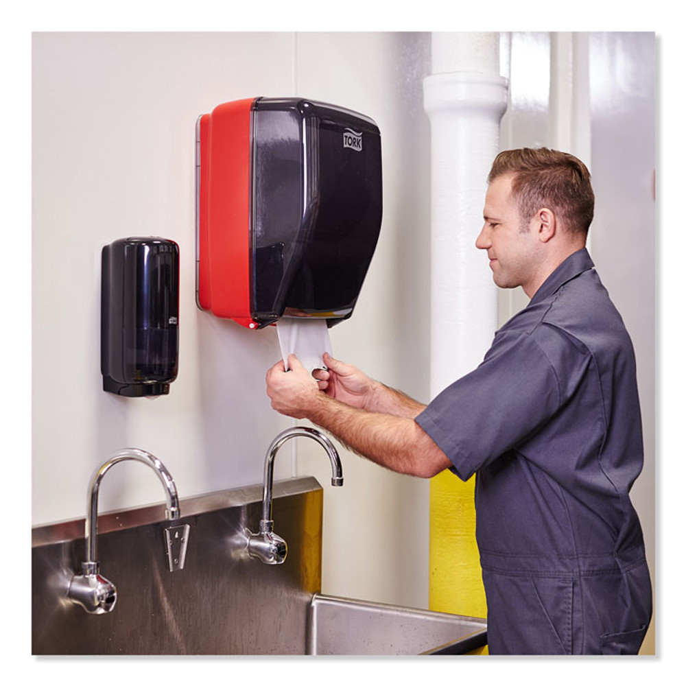 SCA TISSUE Tork® 291370 Basic Paper Wiper Roll Towel, 1-Ply, 7.68" x 1,150 ft, White, 4 Rolls/Carton