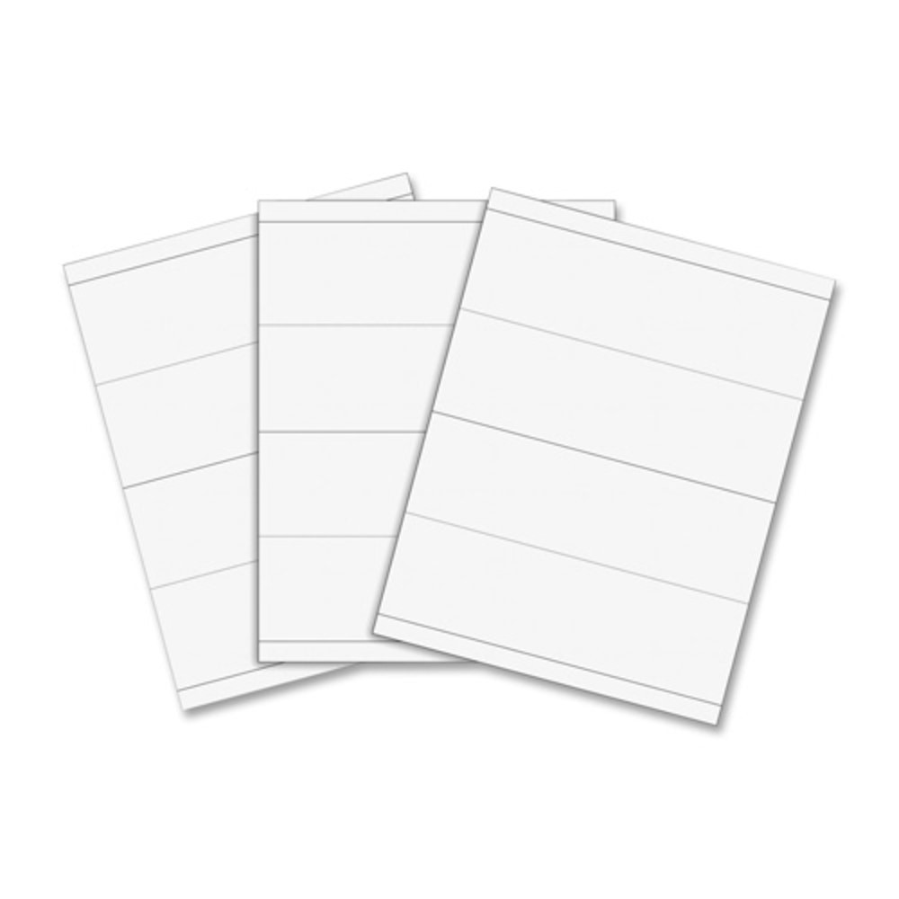 CLINE PRODUCTS INC C-Line 87587  Embossed Cardstock Name Tents - Letter - 8 1/2in x 11in - 100 / Box - White