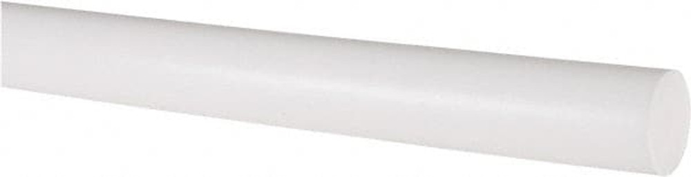 Value Collection 5503083 Plastic Rod: Polytetrafluroethylene, 3' Long, 3/4" Dia, White