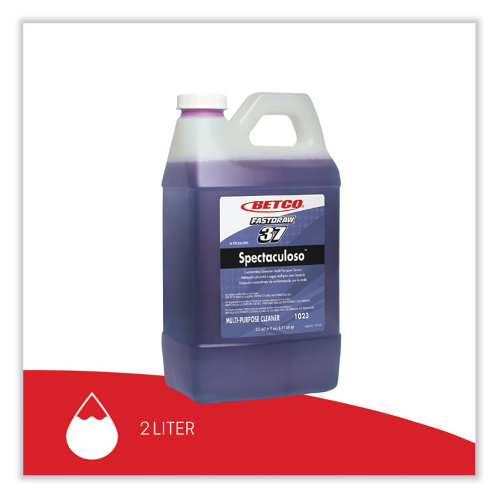 BETCO CORPORATION 10234700 Spectaculoso Multipurpose Cleaner, Lavender Scent, 67.6 oz Bottle, 4/Carton