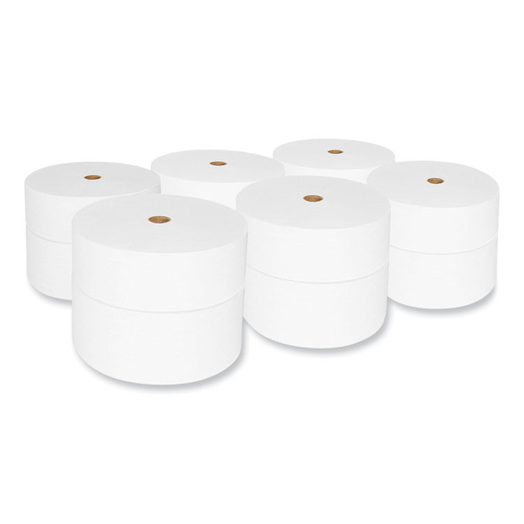MORCON Tissue VT1200 Small Core Bath Tissue, Septic Safe, 2-Ply, White, 1,200 Sheets/Roll, 12 Rolls/Carton