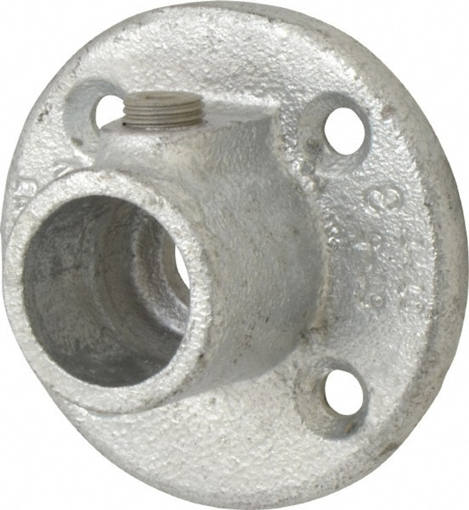 Kee 61-5 3/4" Pipe, Medium Flange, Malleable Iron Flange Pipe Rail Fitting